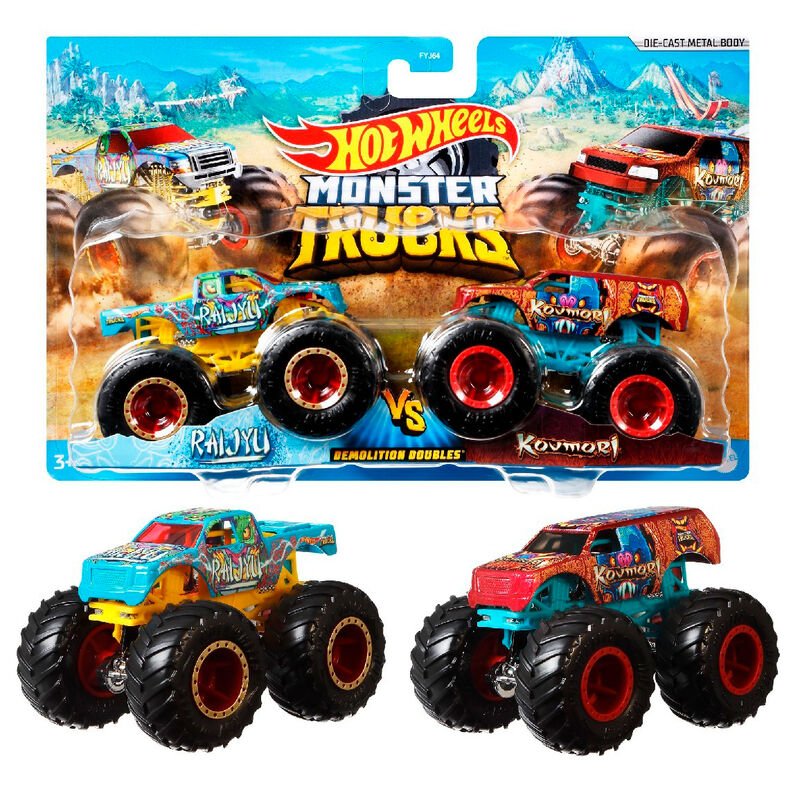 Hot Wheels Monster Trucks assorted pack 2 demolition doules - Image 5