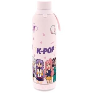 KPop Pink thermal bottle with speaker 600ml