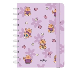 Capybara Flower A4 notebook