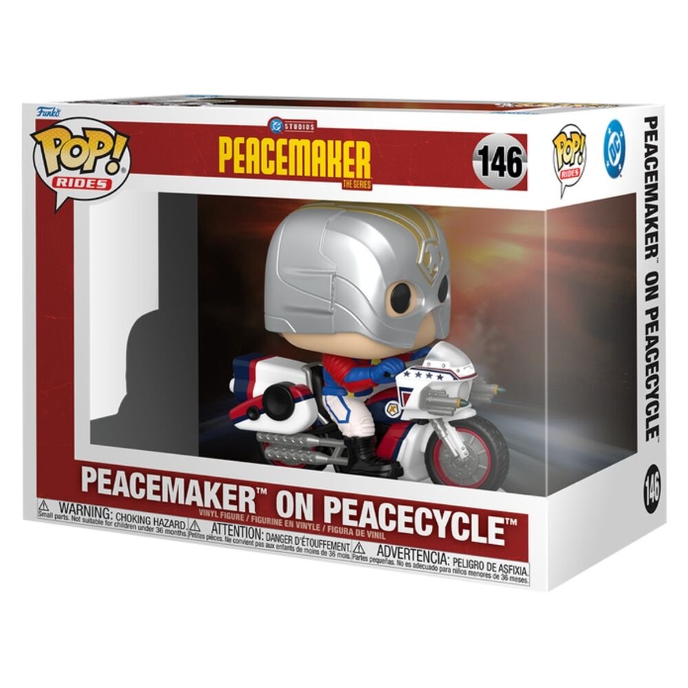 POP figure Rides Peacemaker - Peacemaker on Peacecycle