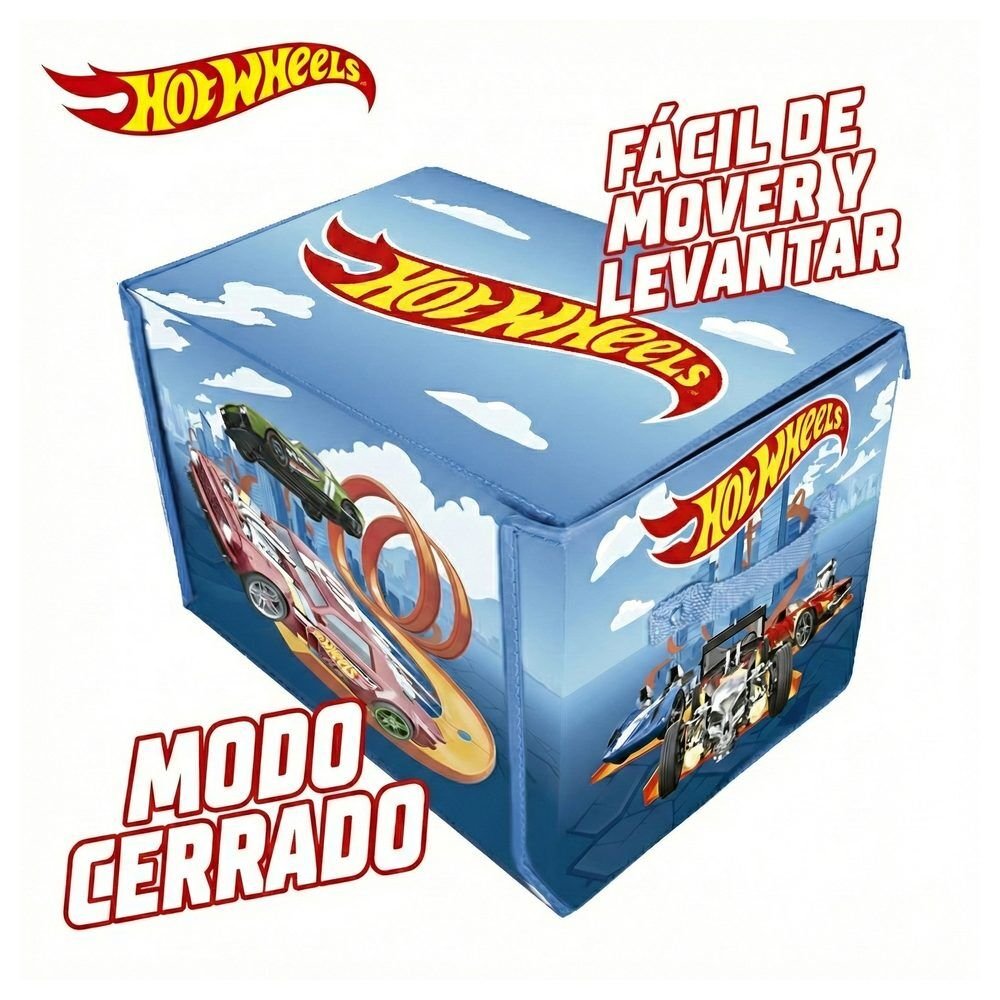 Hot Wheels Car organizer box with track and play area - Image 5