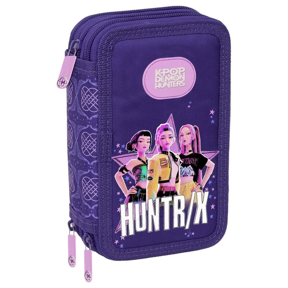 Kpop Demon Hunters Fighters triple pencil case 37pcs