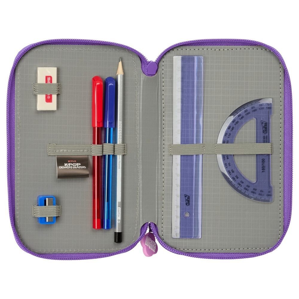 Kpop Demon Hunters Battle triple pencil case 37pcs - Image 4